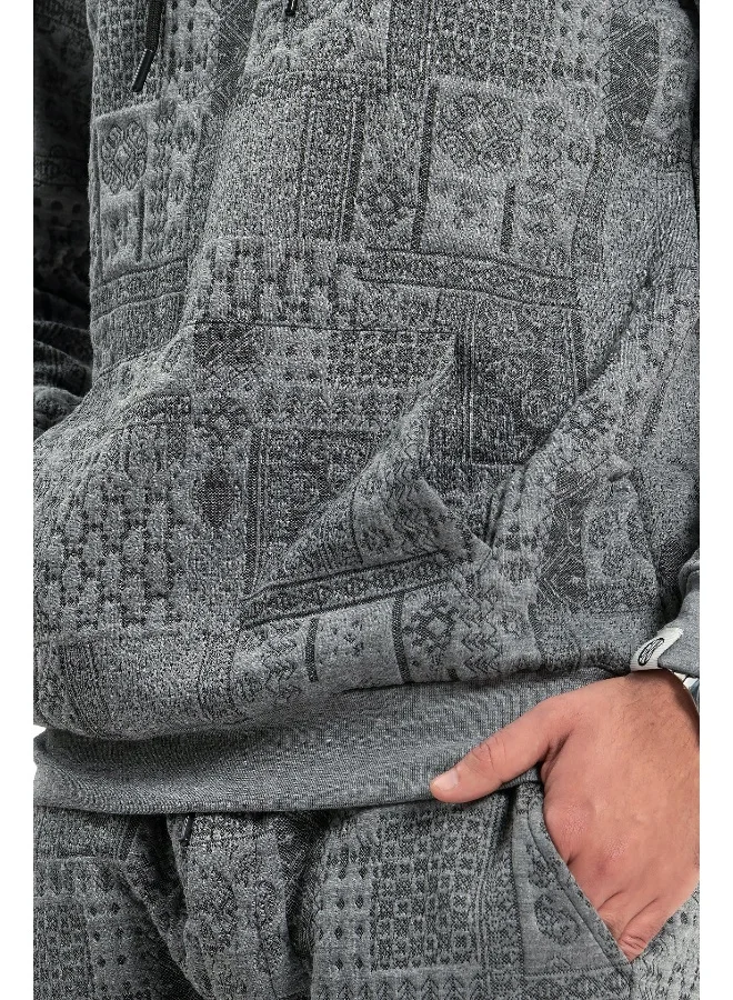 Wecre8 Men Gray Hoodie and Pants Set