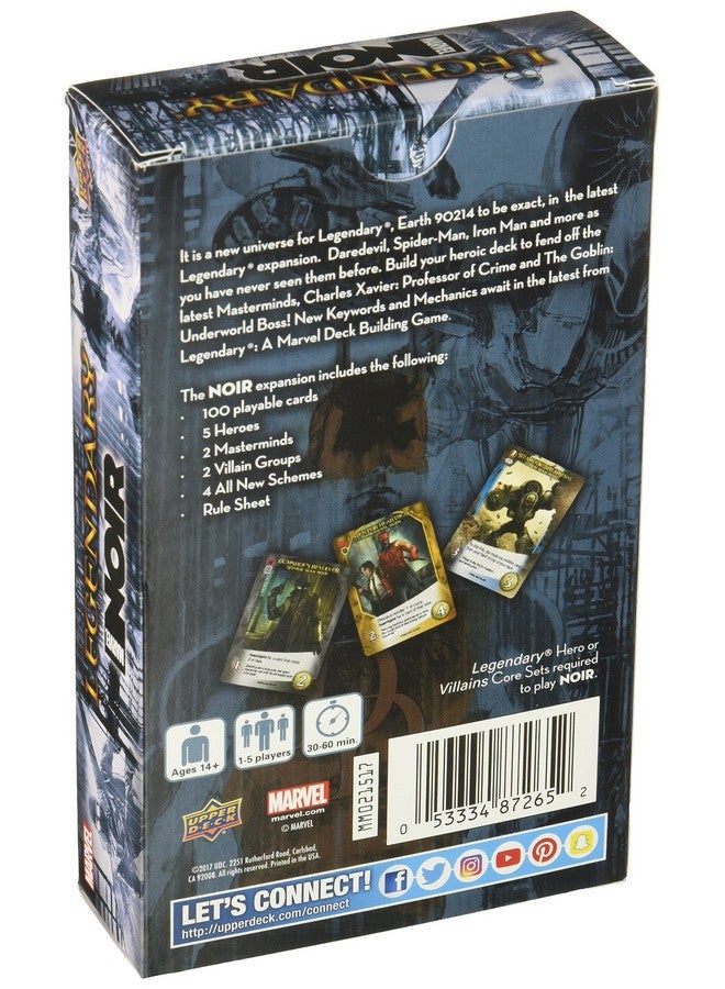 Upper Deck Legendary: A Marvel Deck Building Game: Noir Expansion, Multi - Image 2