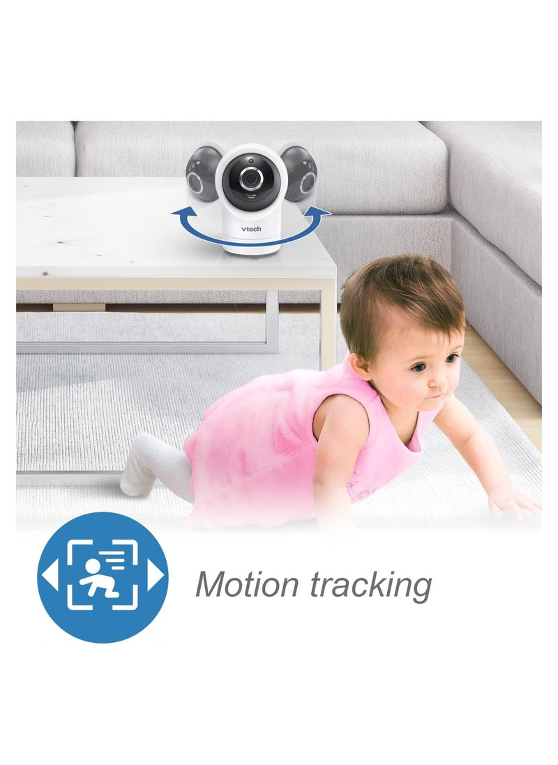vtech - VTech RM7764HD 1080p WiFi Remote Access Baby Monitor, 360° Pan & Tilt, 7” 720p HD Display, HD Night Vision, Soothing Sounds, 2-Way Talk, Temperature Sensor, Motion Detection, iOS & Android - Image 1