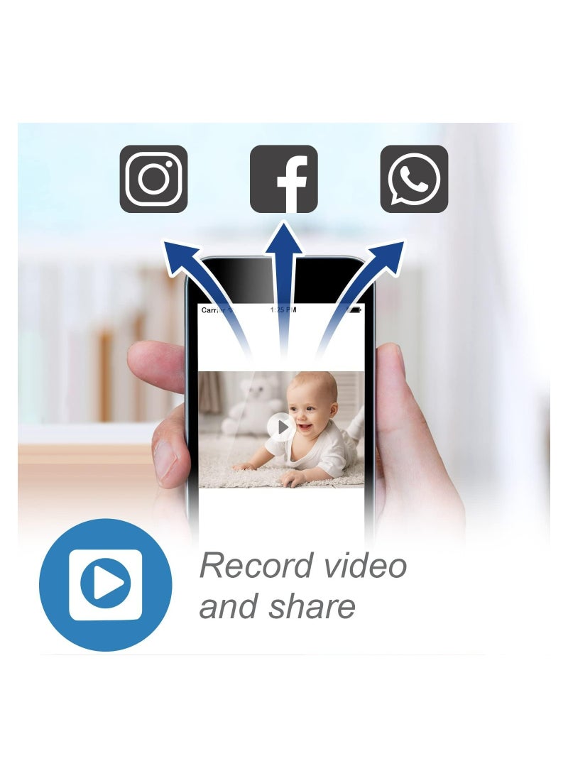 vtech - VTech RM7764HD 1080p WiFi Remote Access Baby Monitor, 360° Pan & Tilt, 7” 720p HD Display, HD Night Vision, Soothing Sounds, 2-Way Talk, Temperature Sensor, Motion Detection, iOS & Android - Image 1