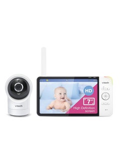 VTech RM7764HD 1080p WiFi Remote Access Baby Monitor, 360° Pan & Tilt, 7” 720p HD Display, HD Night Vision, Soothing Sounds, 2-Way Talk, Temperature Sensor, Motion Detection, iOS & Android