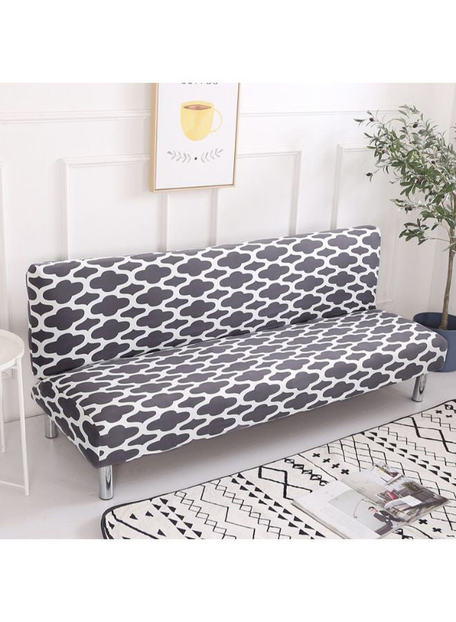 Modern Printed Comfortable Sofa Slipcover Grey/White 155-185centimeter - Image 2