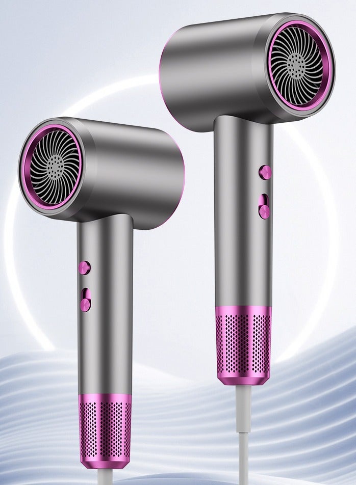 Hair Dryer, 2000w  High Speed Strong Wind Negative Ion Low Noise With Air Collection Vent, Professional 3 Adjustments For Home And Travel Salon