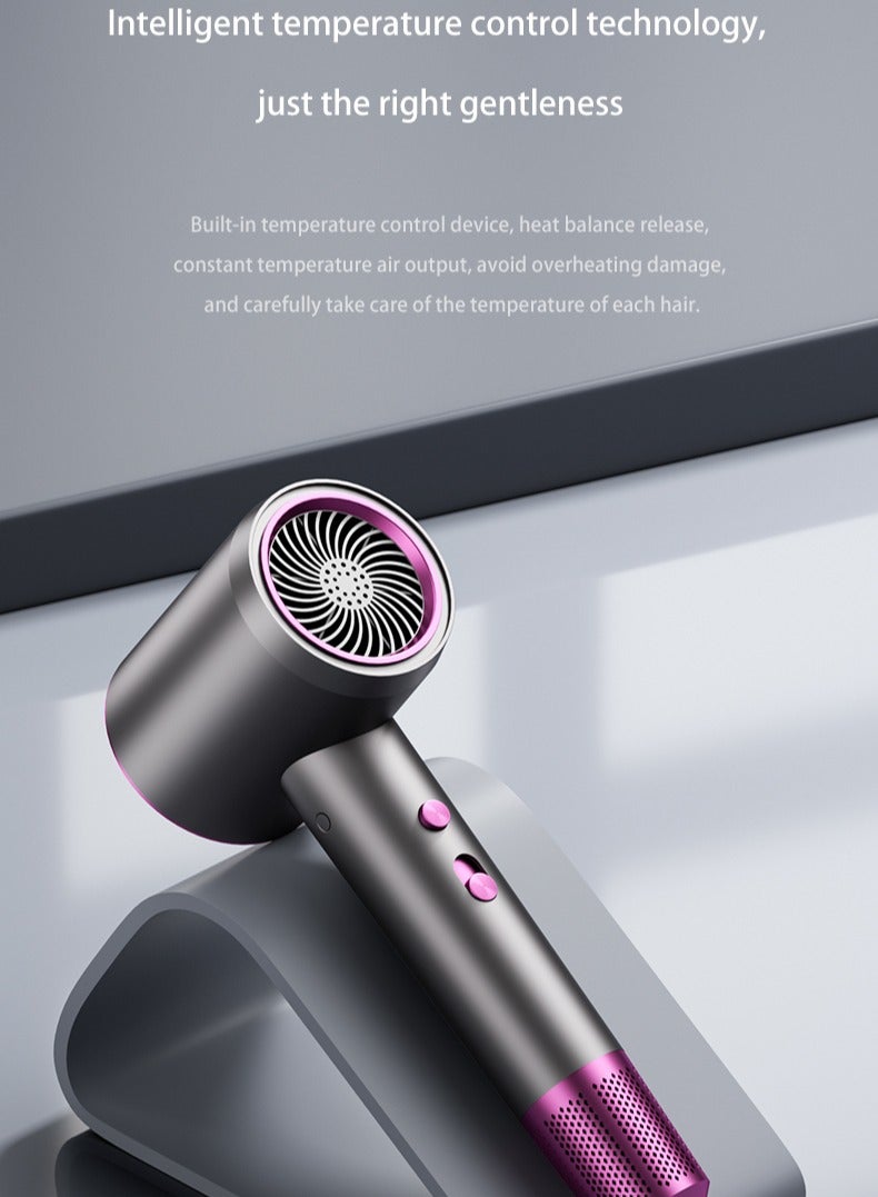 Hair Dryer, 2000w  High Speed Strong Wind Negative Ion Low Noise With Air Collection Vent, Professional 3 Adjustments For Home And Travel Salon