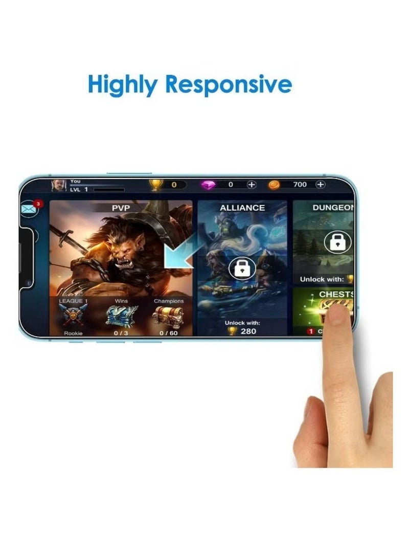 Riva Ceramic Nano screen protector, anti-break and scratch, with high definition UHD for iPhone 14 Pro from Riva, maximum protection for the screen from scratches and breakage. - Image 5