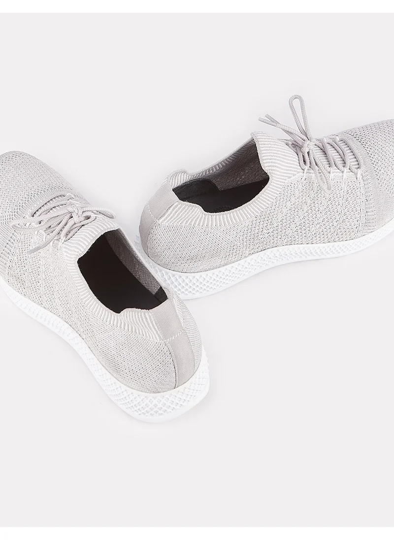 Cabani Knitwear Gray Lace-up Men's Sports Shoes