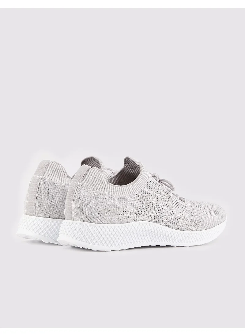 Cabani Knitwear Gray Lace-up Men's Sports Shoes