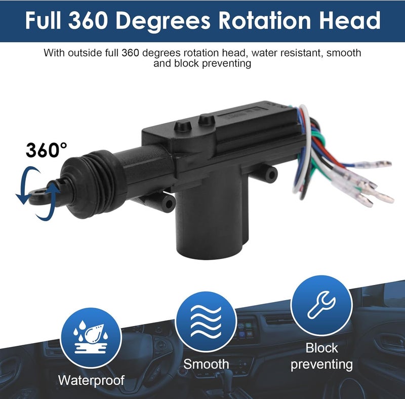 ZERONE نظام قفل مركزي كهربائي عالمي عن بُعد 4 أبواب من زيرون - Image 3