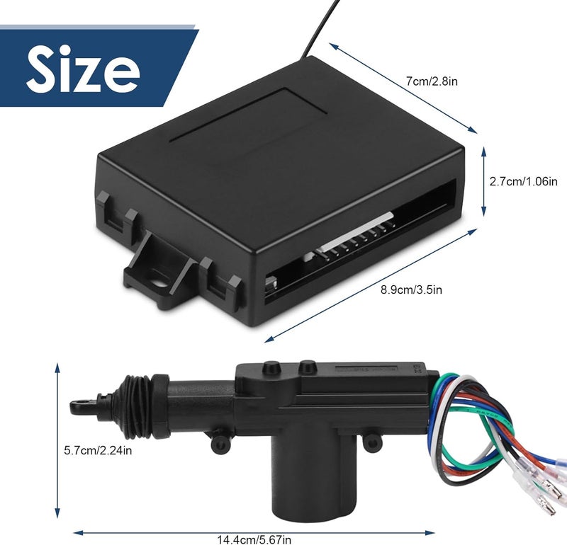 ZERONE نظام قفل مركزي كهربائي عالمي عن بُعد 4 أبواب من زيرون - Image 4