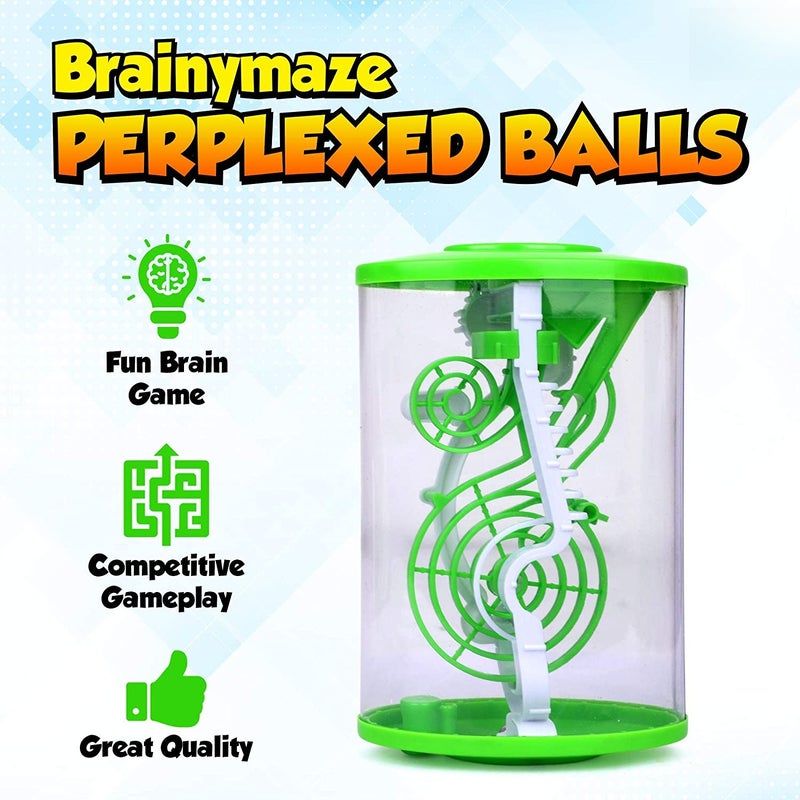 BrainyMaze Perplexed Balls - Elliptic Cylinder Maze Puzzle Game - Brain Teaser Developmental & Interactive Puzzle, Test Stabilizing Skills Ages 8+ - Image 5