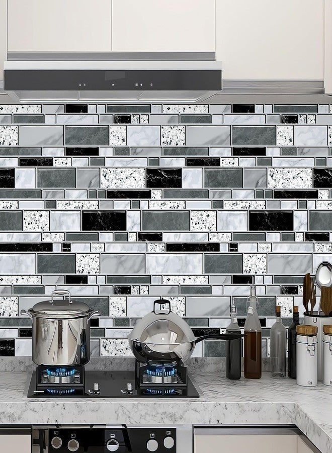 WENMER Kitchen Wallpaper Peel and Stick Backsplash Wallpaper for Kitchen, Backsplash Wallpaper for Bathroom Waterproof, Self Adhesive Kitchen Tile Contact Paper for Countertop 17.7"x 78.7" - Image 2