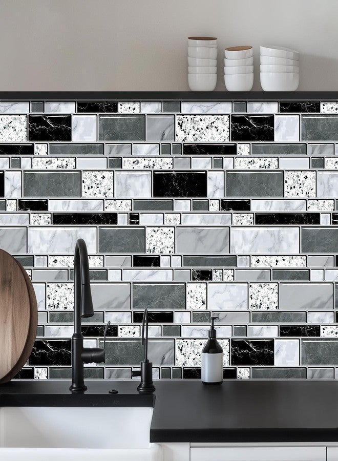 WENMER Kitchen Wallpaper Peel and Stick Backsplash Wallpaper for Kitchen, Backsplash Wallpaper for Bathroom Waterproof, Self Adhesive Kitchen Tile Contact Paper for Countertop 17.7"x 78.7" - Image 1