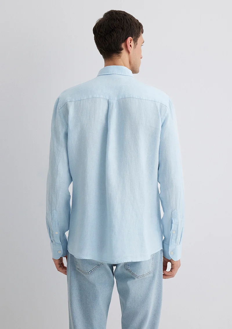 MAVI Blue Linen Shirt