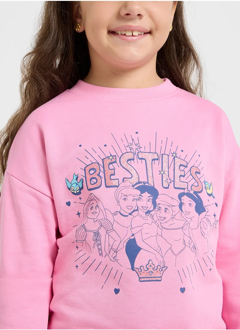 Disney Princess Graphic Sweat Shirt