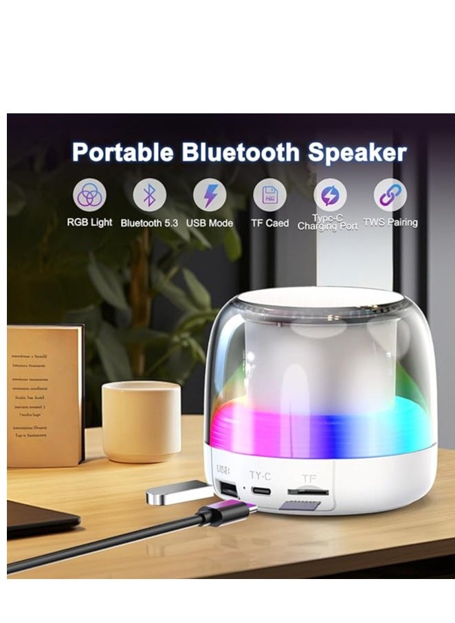 Portable Bluetooth Speaker – Wireless Mini Speaker with RGB LED Light