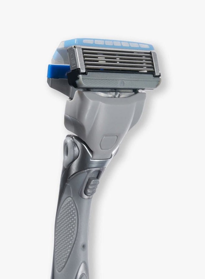 schick , Hydro Dry Skin Men's 5-Blade Razor Handle + 2 Refill Razor Blades Kit, 1 Count - Image 4