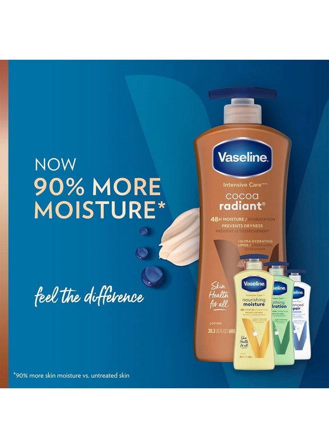 Vaseline Intensive Care Body Lotion For Women & Menultrahydrating Lotion Set For Dry Skin Soothing Hydrationadvanced Repaircocoa Radiantessential Healing 20.3 Fl Oz Ea (4 Piece Set) - Image 4
