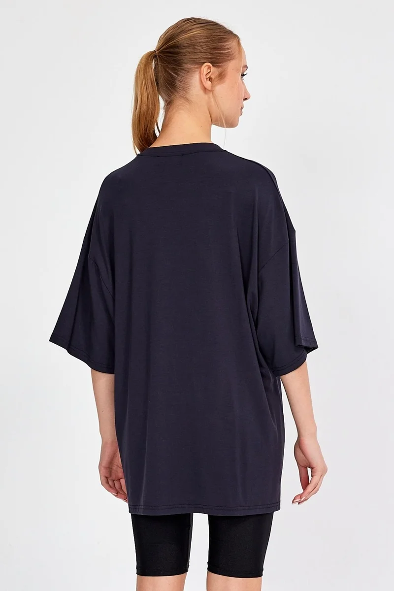 الكسندرجاردي Alexandergardı Printed Oversize T-Shirt (E23-0046 01)