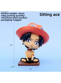 Generic One Piece Anime Artistic Sazuka Battle Version Model Figure Collectible PVC Material From Mainland China Ideal For Display-Color:Sitting Ace (bag)  - Image 1