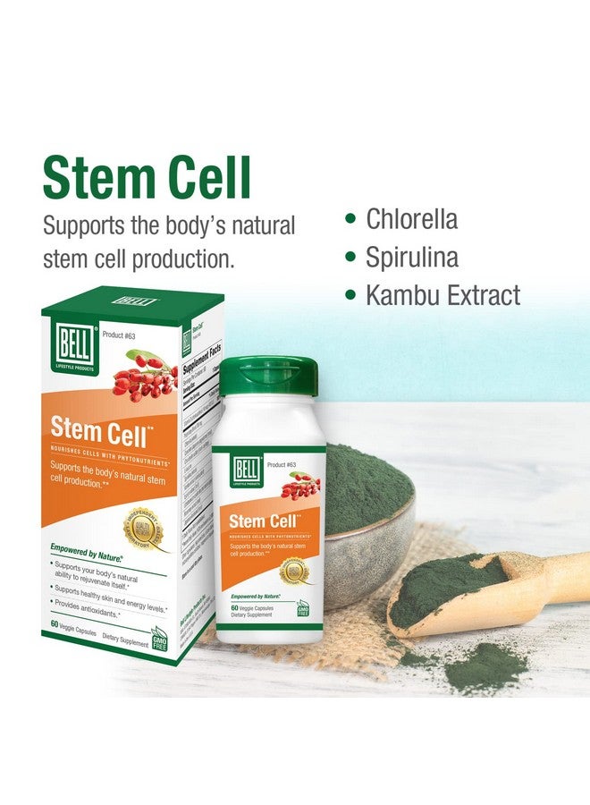 Bell Stem Cell Supplements - Supports Your Body's Natural Ability to Replace Worn Out Cells and Rejuvenate Tissue | Celulas Madres | 60 Capsules - Image 3
