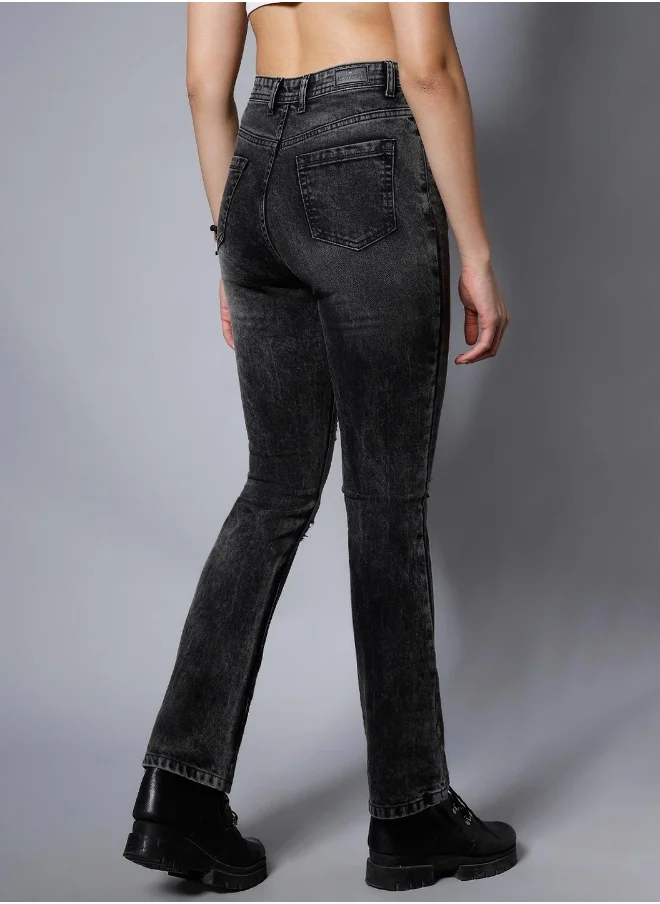 HIGH STAR Women Black Jeans