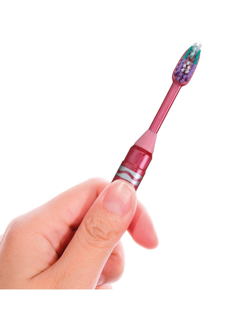 Gum GUM Crayola Marker Children’s Toothbrush, Soft Bristled Kids’ Toothbrush Set Age 3+, Suction Cup Base, 2ct - Image 2