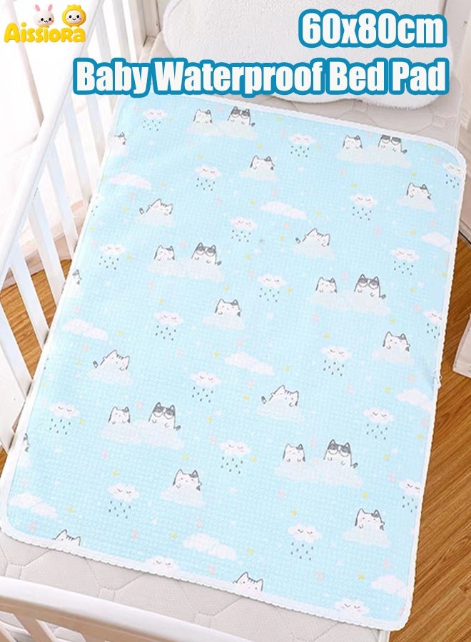 آيسيورا ٦٠×٨٠ سم فوط أطفال مقاومة للماء، فوط أطفال للتبول، سجادة سرير أطفال مقاومة للماء فوط سلس البول قابلة لإعادة الاستخدام، مناسبة للأطفال وكبار السن والنساء والحيوانات الأليفة - Image 1