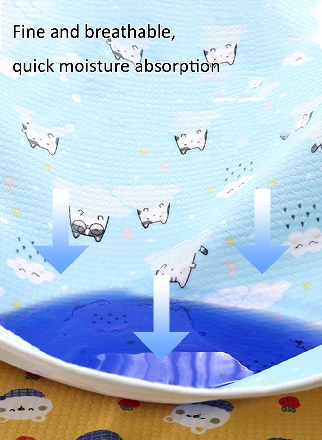 آيسيورا ٦٠×٨٠ سم فوط أطفال مقاومة للماء، فوط أطفال للتبول، سجادة سرير أطفال مقاومة للماء فوط سلس البول قابلة لإعادة الاستخدام، مناسبة للأطفال وكبار السن والنساء والحيوانات الأليفة - Image 5
