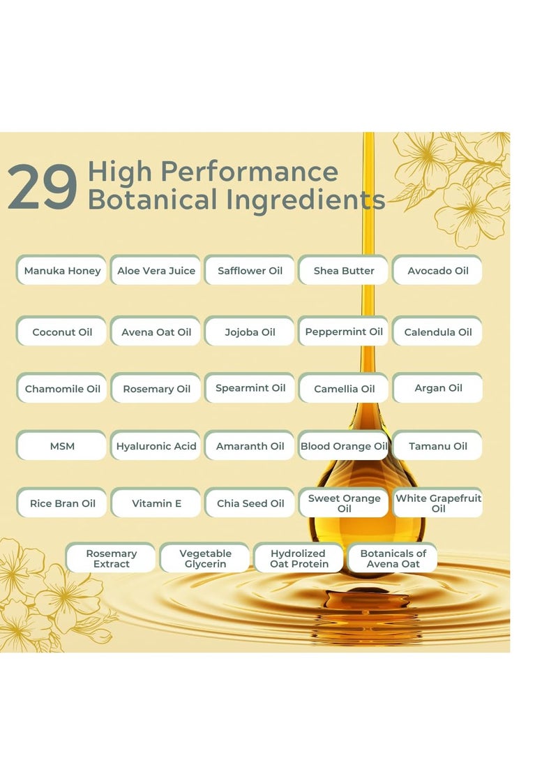THENA Natural Wellness - Manuka Honey Cream Moisturizer With Hyaluronic Acid, Soothes Hydrates Repairs Dry Skin Hands Face Body Lotion For Women Men All Natural Anti Aging Hydrating Organic Skin Care Products - Image 1
