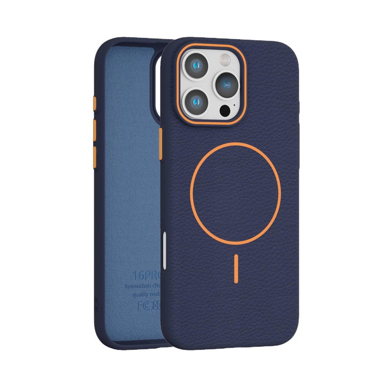 MagSafe iPhone 13 Scratch Resistant Silicone Case for Full Coverage in Blue for Home Office - Image 1