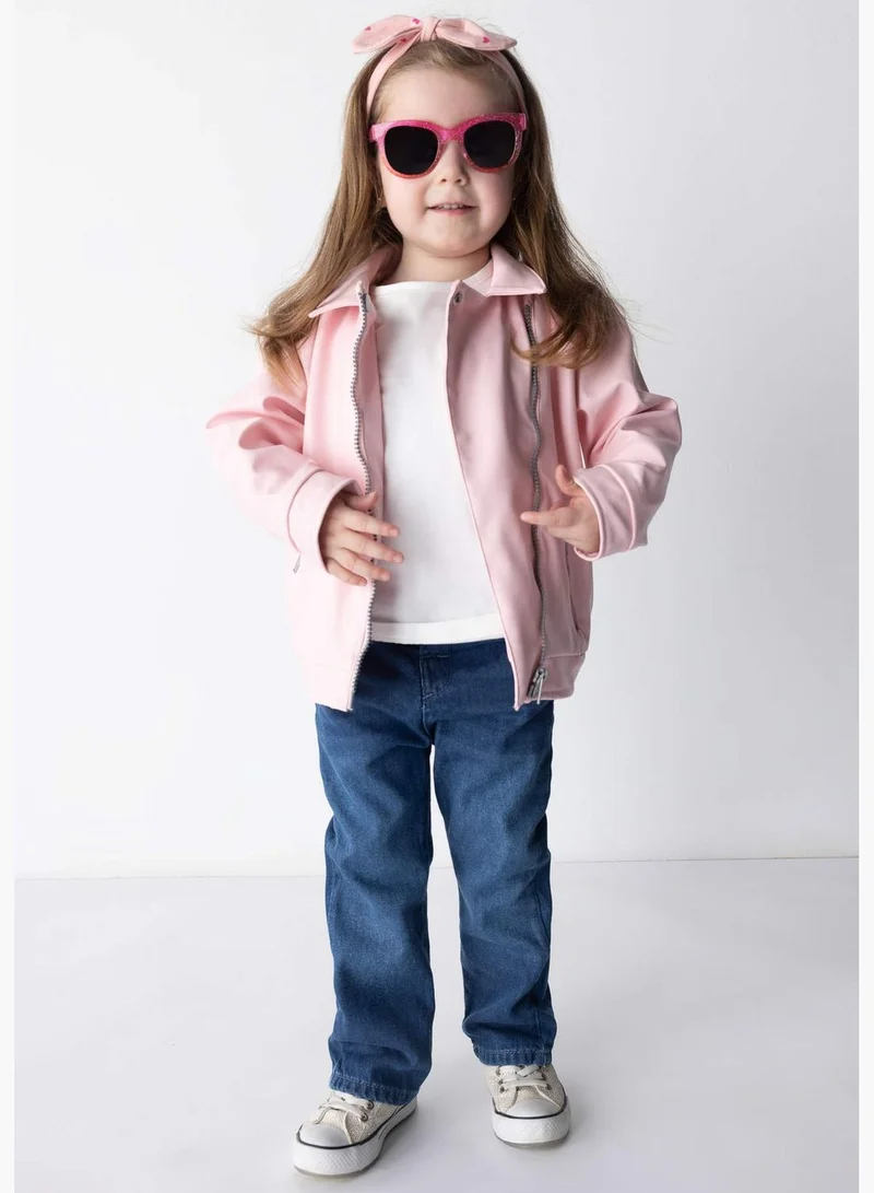 ديفاكتو جاكيت بناتي بأكمام طويلة