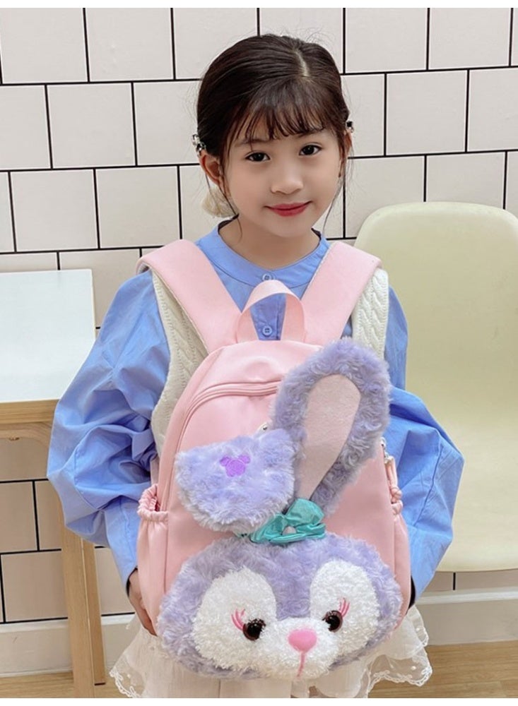 JCB CHIC حقيبة ظهر كبيرة السعة برسوم كرتونية لطيفة، حقيبة مدرسية بحزام قابل للتعديل، حقيبة مدرسية متينة، حقيبة سفر للطلاب - Image 1