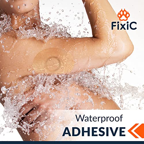 Fixic Freestyle Adhesive Patches 25 PCS – Good for Libre 1, 2, 3 & Plus – G7 & Stelo – Guardian – Waterproof Adhesive Bandages – Libre Covers – Pre-Cut Back Paper – Long Fixation for Sensor! (Tan) - Image 4