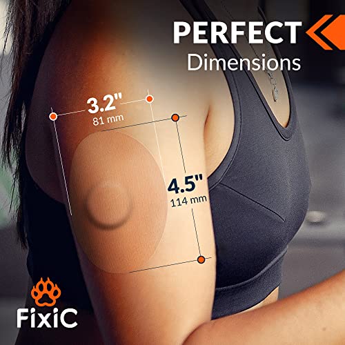 Fixic Freestyle Adhesive Patches 25 PCS – Good for Libre 1, 2, 3 & Plus – G7 & Stelo – Guardian – Waterproof Adhesive Bandages – Libre Covers – Pre-Cut Back Paper – Long Fixation for Sensor! (Tan) - Image 3
