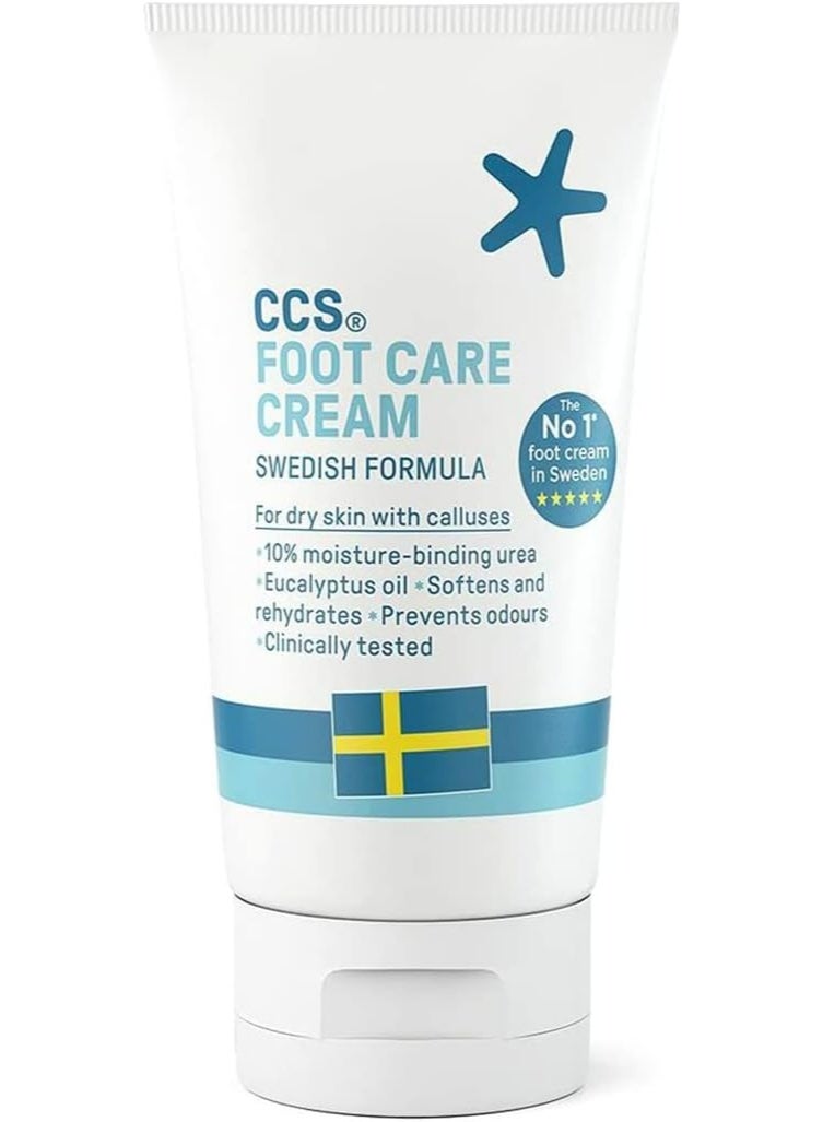 CCS Professional Foot Care Cream 60 ml Moisturise and Protect Dry and Callused Feet Contains 10 Urea and Eucalyptus Oil Clinically Tested Suitable for Diabetics