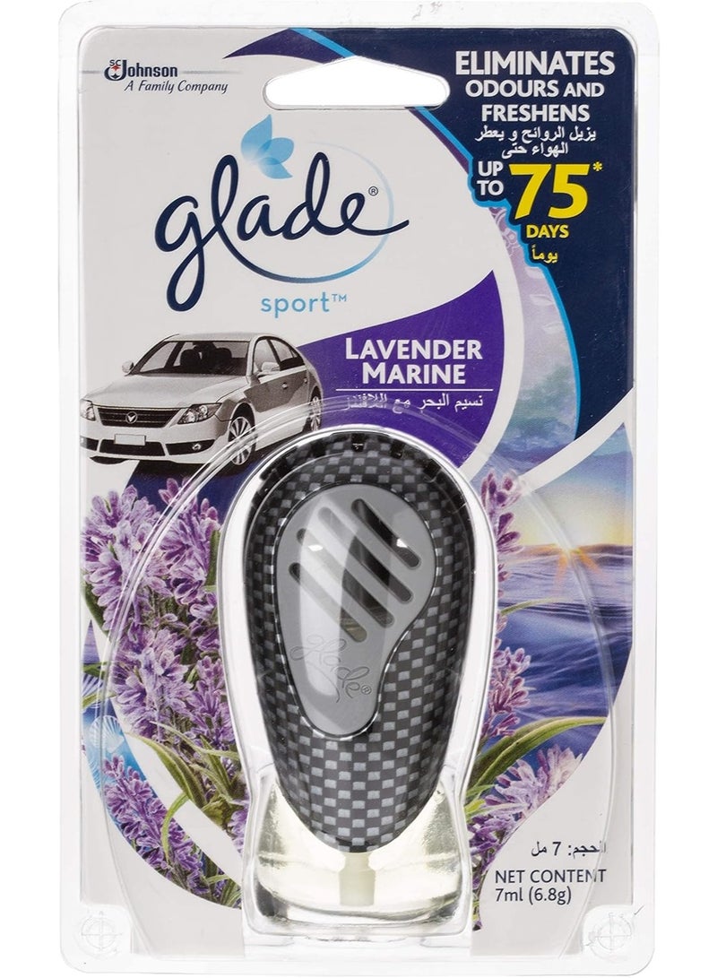 جليد معطر جو للسيارة سبورت لافندر مارين يزيل الروائح وينعش السيارة لمدة تصل إلى 75 يومًا، 7 مل - Image 1