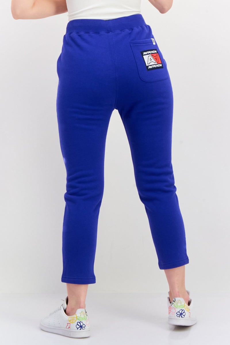 Aape By A Bathing Ape Women Regular Fit Graphic Print Sweatpants, Blue - Image 4