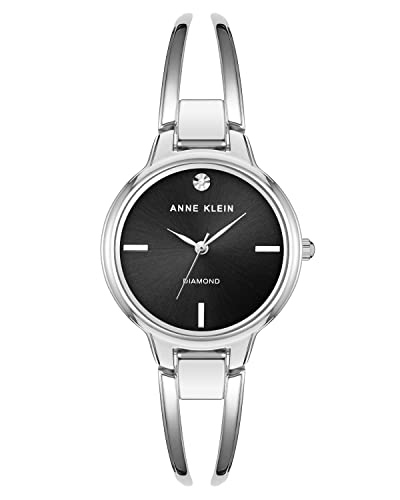 Anne Klein Womens Genuine Diamond Dial Bangle Watch - Image 1