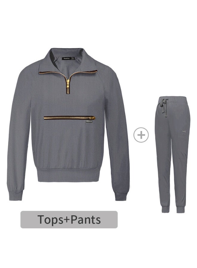 NIBEMINENT Spring Autumn Scrubs Uniform  Long Sleeved Medical Hospital Sets Scrubs Woman Suit Veterinary Nurse Uniforms - Image 1