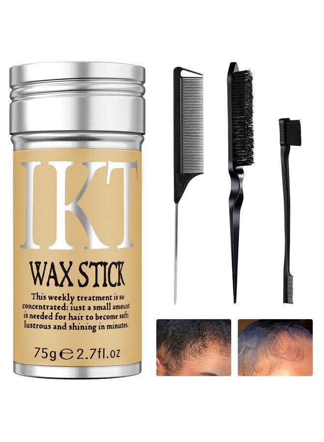 Sovoncare Hair Wax Stick for Wigs with Brushes Bed Head Stick Edge Control Slick Stick Hair Pomade Stick Non-greasy Styling Wax 2.7 Oz, Long Lasting, Temporary Hair Styling Product for Edge Frizz Hair - Image 2