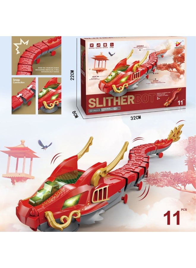 Products Electric Universal Animal Snake With Light Music Tricky Toy Crocodile Teasing Cat Teasing Dog Pet Toy-Color:Snake  - Image 4
