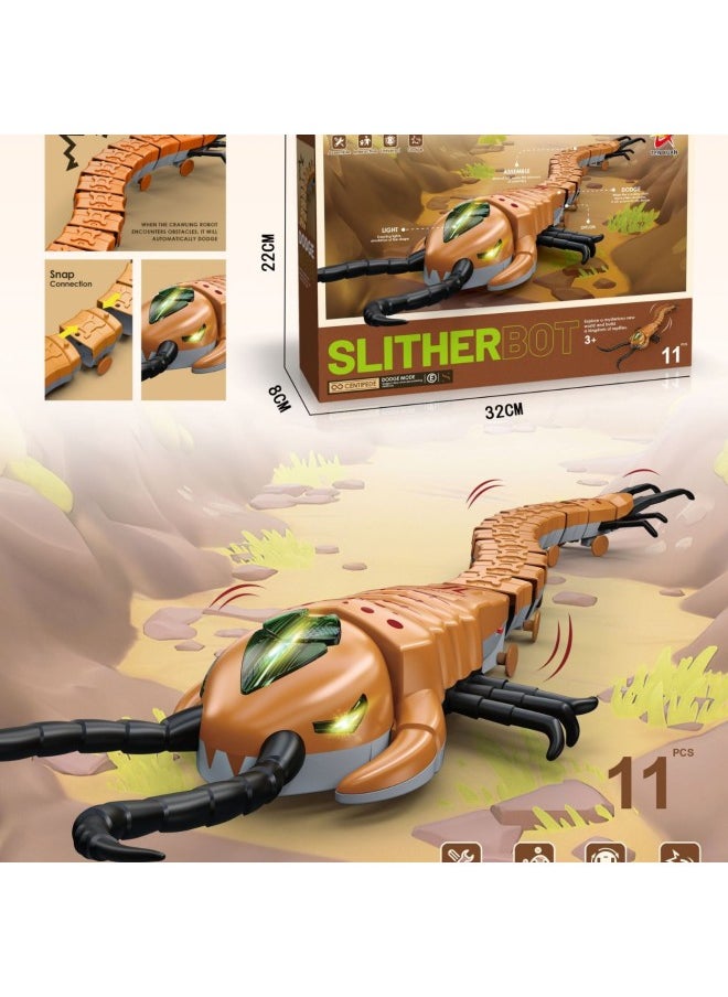 Products Electric Universal Animal Snake With Light Music Tricky Toy Crocodile Teasing Cat Teasing Dog Pet Toy-Color:Snake  - Image 5