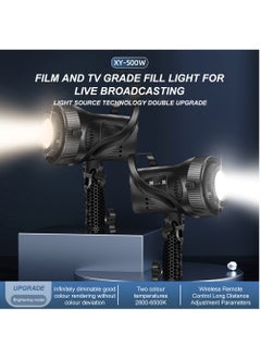 Glanfen Professional Photography Studio Lighting Kit, 500W 2800-6500K 3-Color LED Monolights with 60x90cm Rectangular Softbox & Adjustable Stand for Photo/Video/Live Streaming, High CRI90+ Dimmable Continuous Lighting  - Image 3