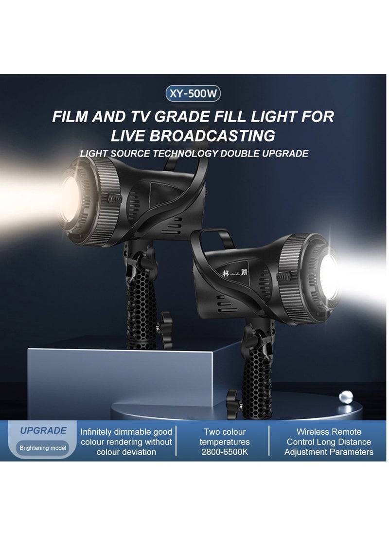 Glanfen - Professional Photography Studio Lighting Kit, 500W 2800-6500K 3-Color LED Monolights with 60x90cm Rectangular Softbox & Adjustable Stand for Photo/Video/Live Streaming, High CRI90+ Dimmable Continuous Lighting - Image 1