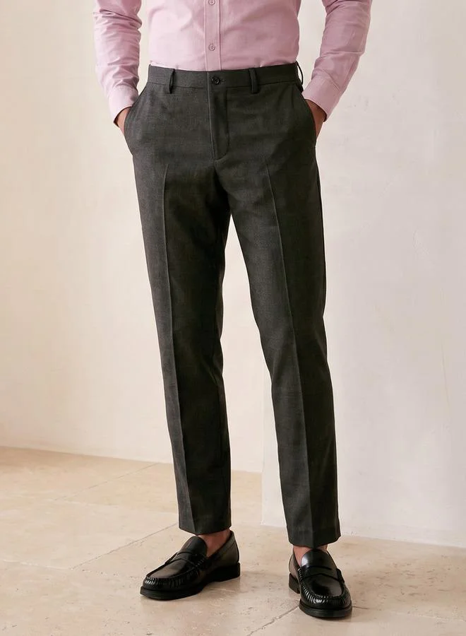 Men Slim Fit Formal Trousers