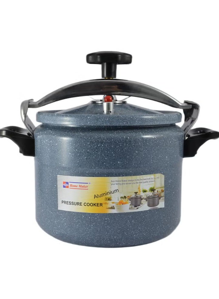 Homemaker 8L Ceramic-Coated Aluminium Pressure Cooker – 24cm Grey – Induction Base, Safety Steam Valve, Ergonomic Handles & Fast, Even Heating  - Image 1