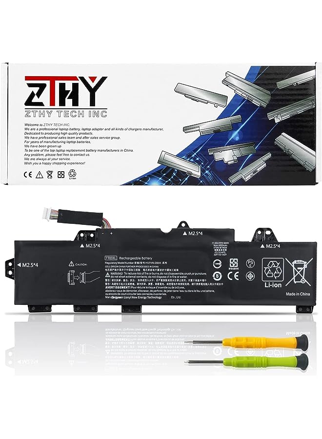 ZTHY 56Wh Tt03Xl Laptop Battery Replacement For Hp Elitebook 755 G5 850 G5 850 G6 Zbook 15U G5 15U G6 Series Notebook 932824-2C1 933322-855 932824-421 Hstnn-Lb8H Hstnn-Db8K 11.55V 4850Mah - Image 1