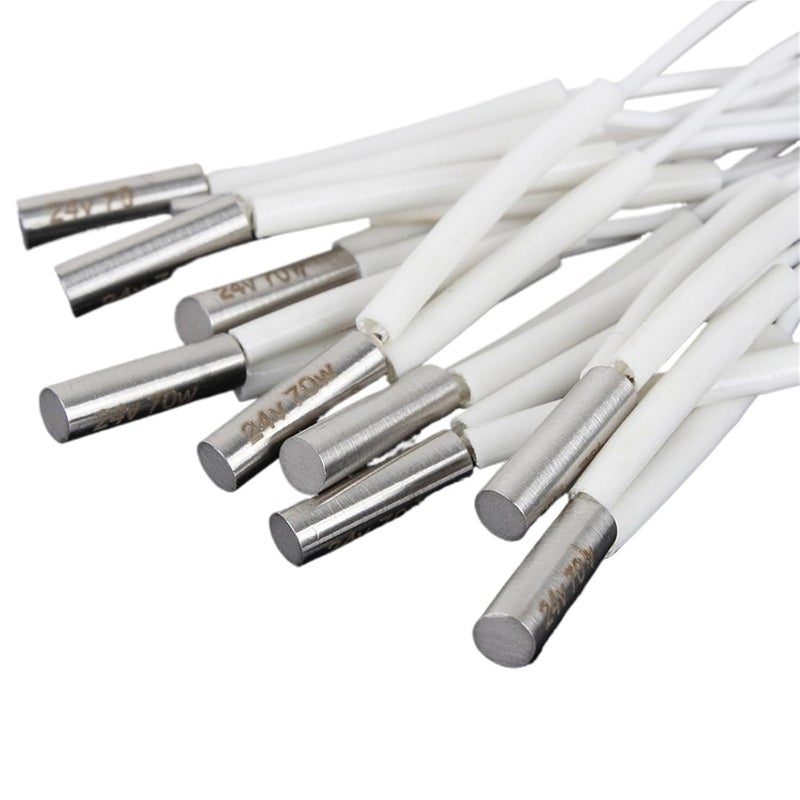 70W 2M 12V Ceramic Cartridge Heater For V6 J Head Extruder 3D Printer High Temperature Heating Tube - Image 2