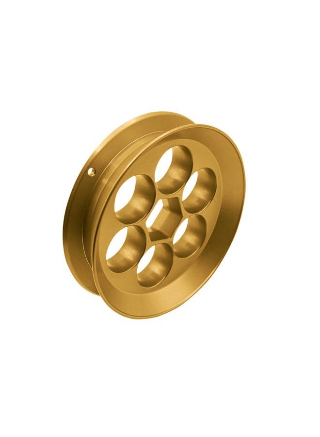 Yoyito Aluminum Fishing Hand Line Reel Pocket/Travel (Gold Reel) - Image 1