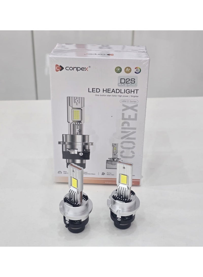 كونبيكس لمبات أمامية LED من Conpex نوع D2S – سلسلة Mini D عالية القدرة والإضاءة الفائقة - Image 1
